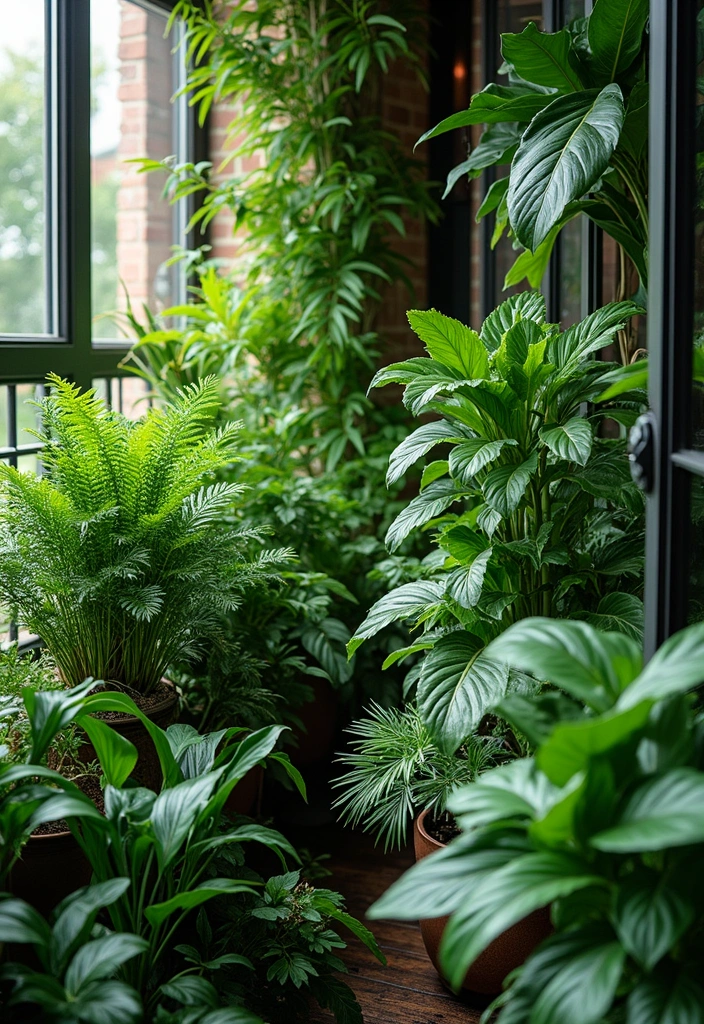 30 Balcony Garden Ideas for Urban Green Living - 26. Foliage Plants for Texture