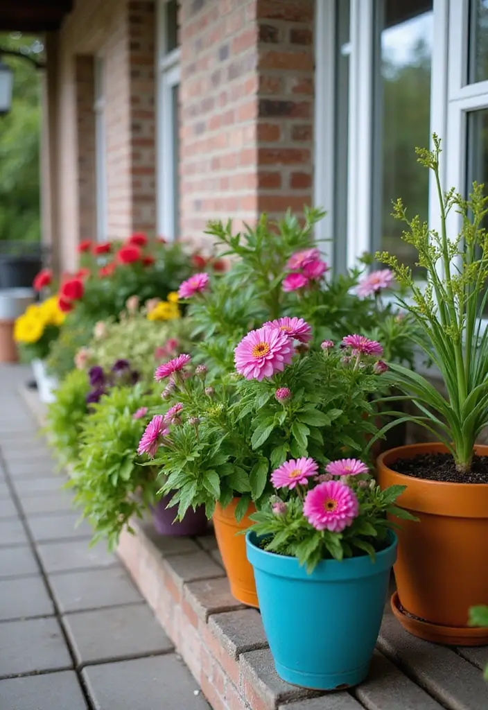 30 Balcony Garden Ideas for Urban Green Living - 27. Color Coordination