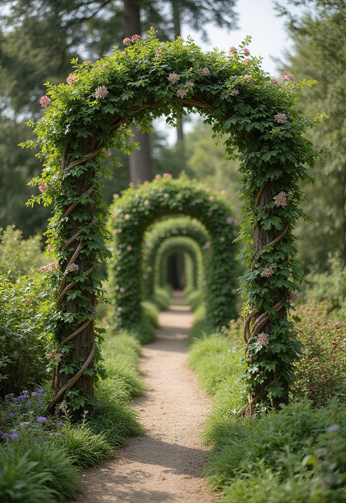 30 Beautiful Garden Pergola Ideas to Transform Your Backyard - 20. Twisted Vine Pergola