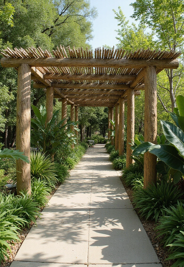 30 Beautiful Garden Pergola Ideas to Transform Your Backyard - 26. Sustainable Shade Pergola