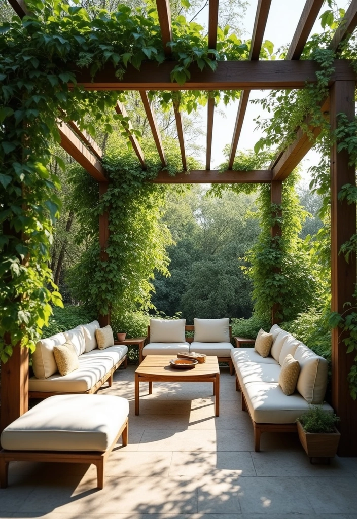30 Beautiful Garden Pergola Ideas to Transform Your Backyard - 29. Open-Air Pergola