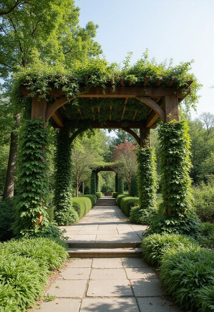 30 Beautiful Garden Pergola Ideas to Transform Your Backyard - 4. Pergola with a Green Roof