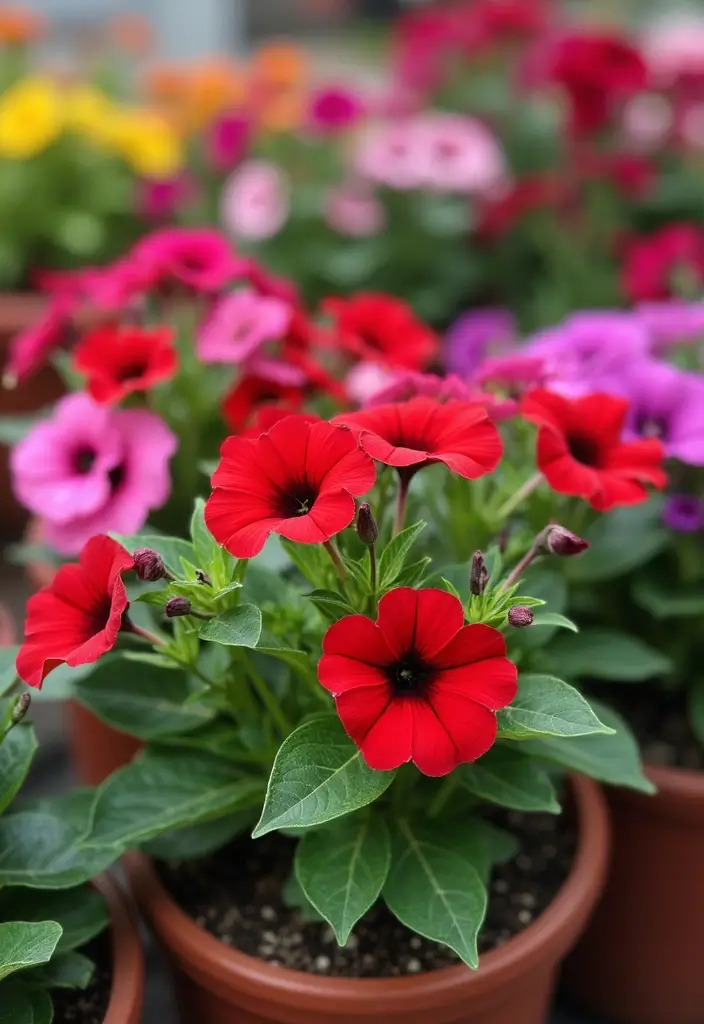 30 Container Gardening Flowers for Small Spaces - 1. Petunias