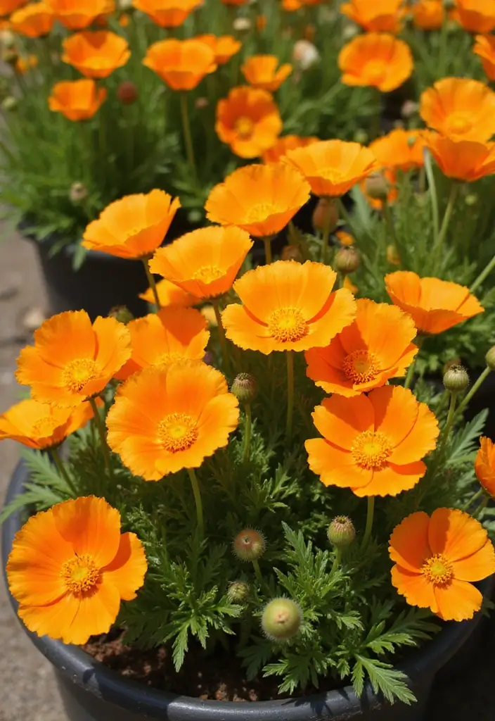 30 Container Gardening Flowers for Small Spaces - 16. California Poppy