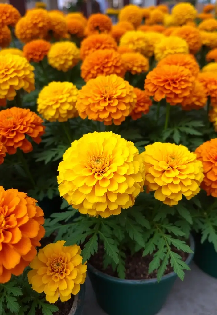 30 Container Gardening Flowers for Small Spaces - 2. Marigolds