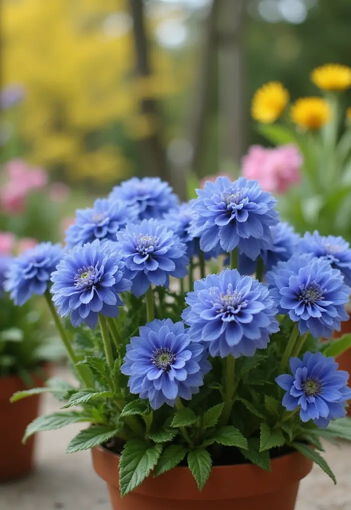 30 Container Gardening Flowers for Small Spaces - 29. Bachelor’s Button