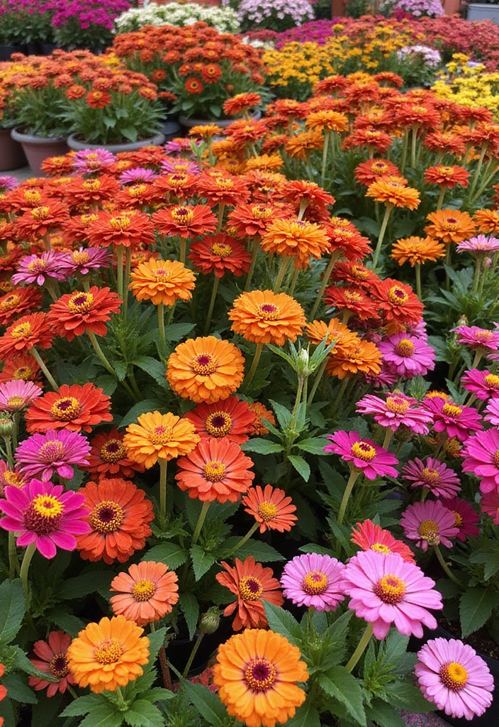 30 Container Gardening Flowers for Small Spaces - 4. Zinnias