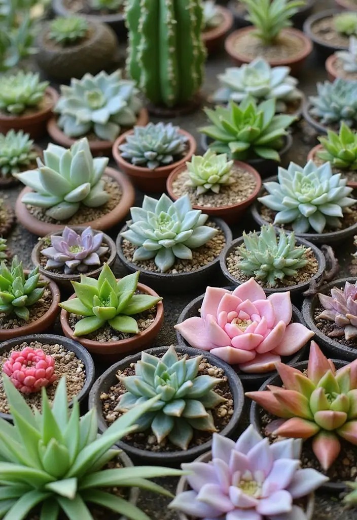 30 Creative Garden Design Ideas to Transform Your Outdoor Space - 10. Succulent and Cactus Displays