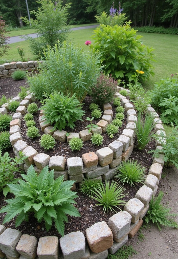 30 Creative Garden Design Ideas to Transform Your Outdoor Space - 11. Herb Spiral Gardens