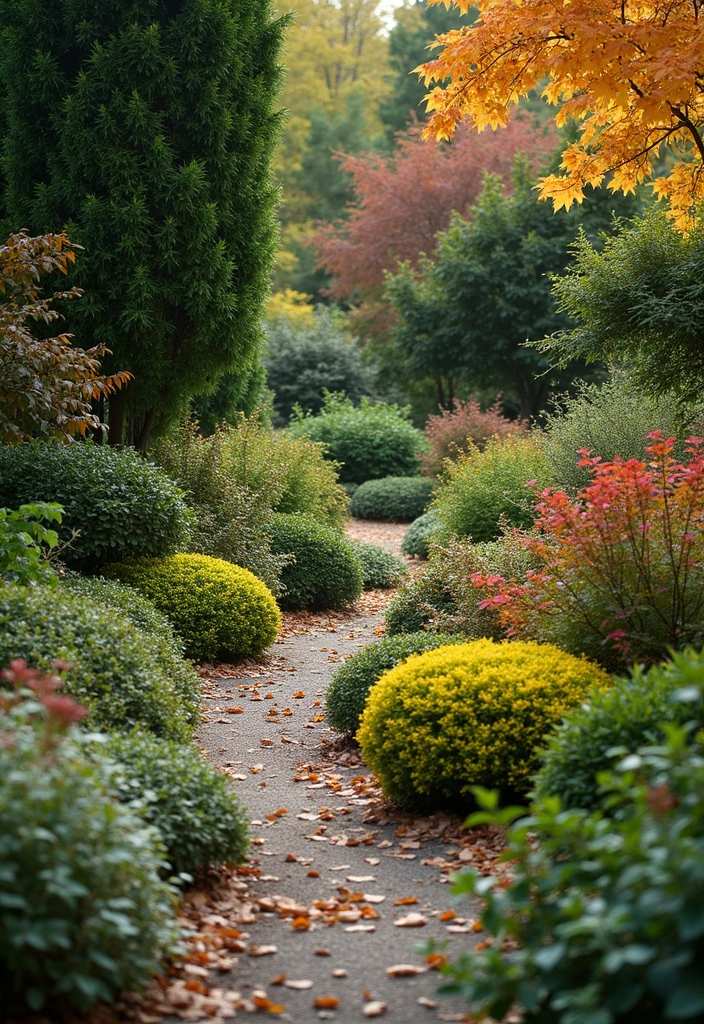 30 Creative Garden Design Ideas to Transform Your Outdoor Space - 24. Seasonal Foliage for Year-Round Interest