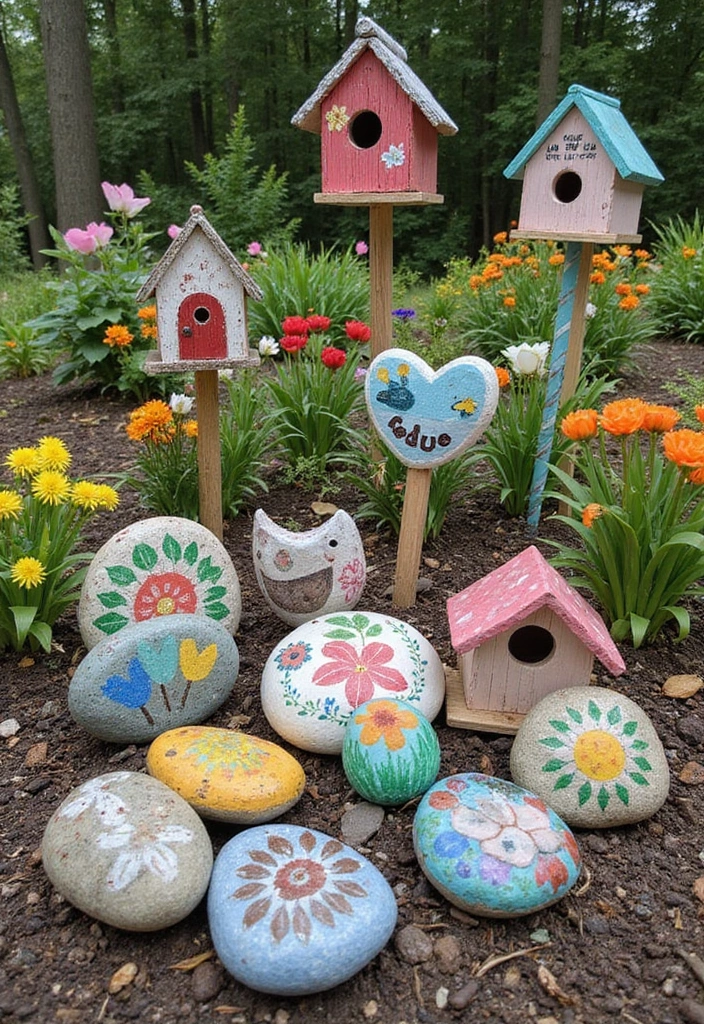 30 Creative Garden Design Ideas to Transform Your Outdoor Space - 26. DIY Garden Decorations