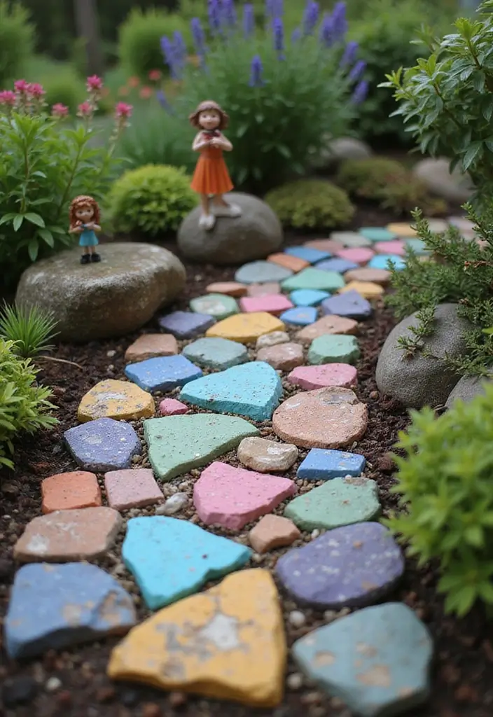 30 Delightful DIY Fairy Garden Ideas for Beginners and Beyond - 13. Fairy Garden Mosaic Artwork
