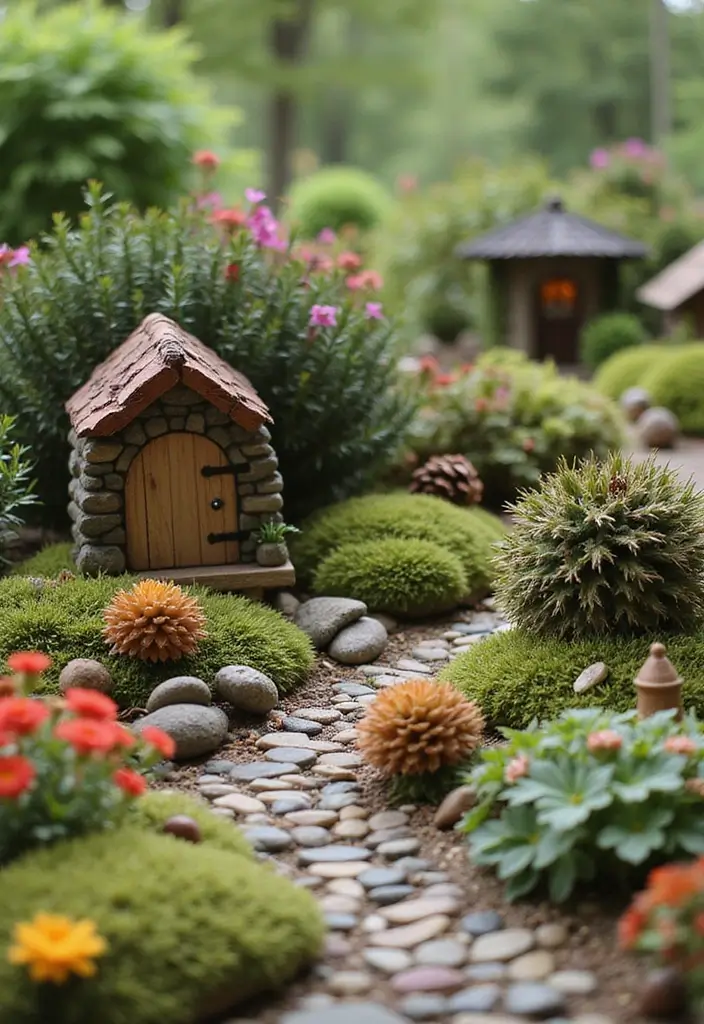 30 Delightful DIY Fairy Garden Ideas for Beginners and Beyond - 26. Nature-Inspired Fairy Garden Decor