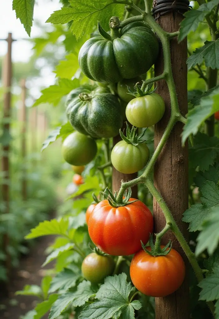 30 Embracing Natural Garden Design for Sustainable Beauty - 15. Vertical Veggie Gardens