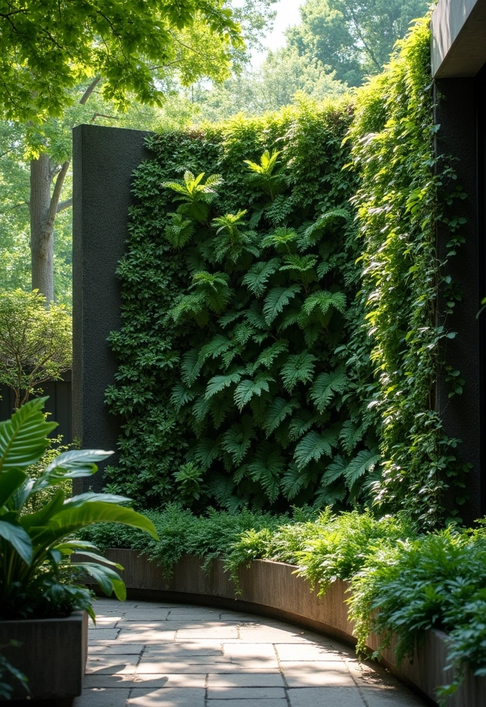 30 Embracing Natural Garden Design for Sustainable Beauty - 18. Vertical Shade Tolerant Gardens