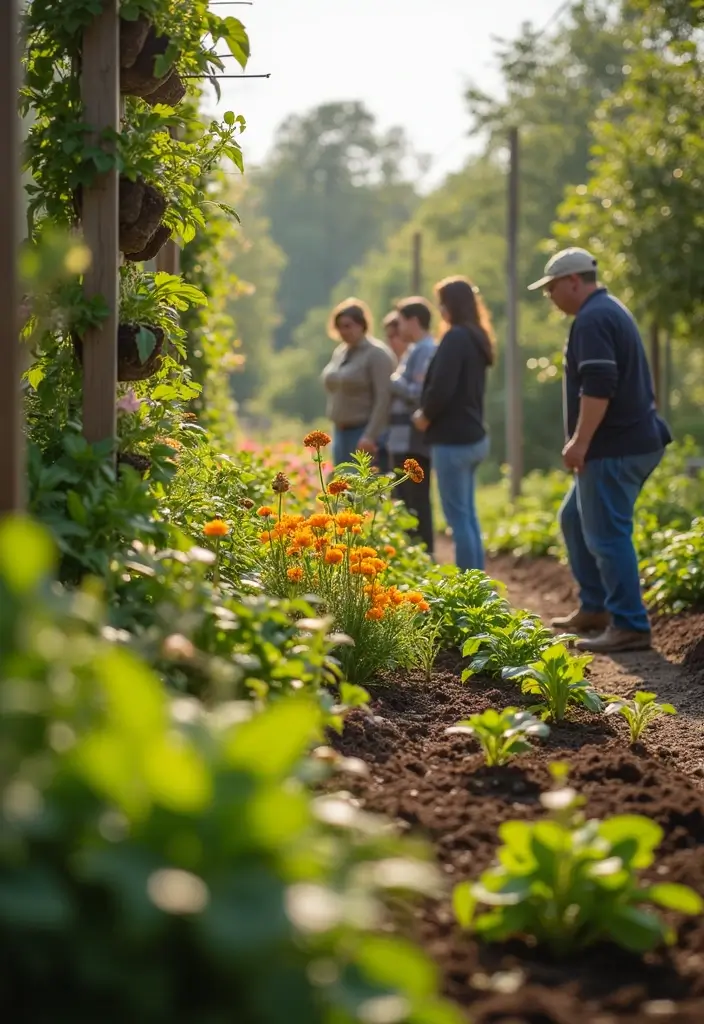 30 Embracing Natural Garden Design for Sustainable Beauty - 23. Community Vertical Gardens