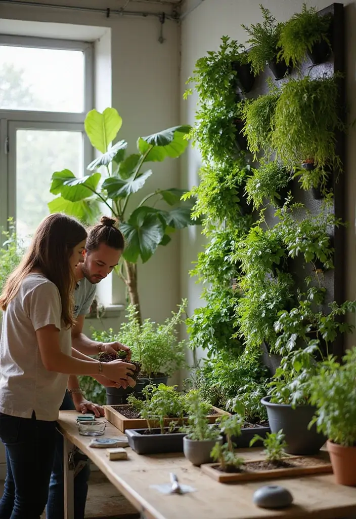 30 Embracing Natural Garden Design for Sustainable Beauty - 26. Vertical Gardening Workshops