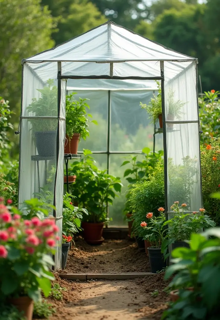 30 Grow a Garden Layout Plans for Every Space - 11. Greenhouse Tents