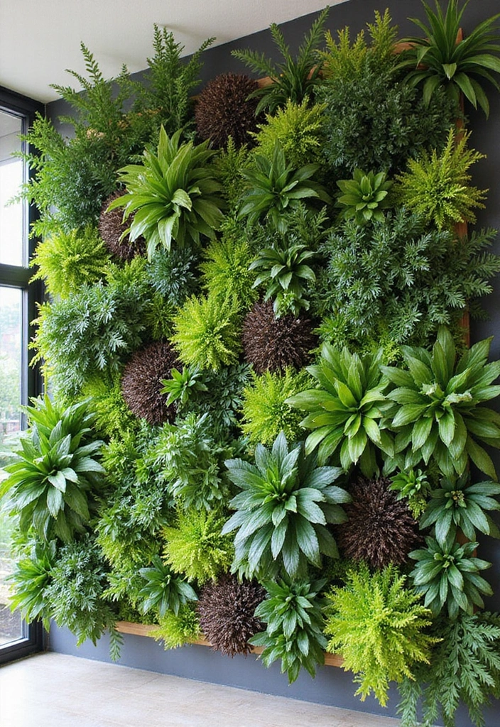 30 Grow a Garden Layout Plans for Every Space - 27. Plant Wall Art