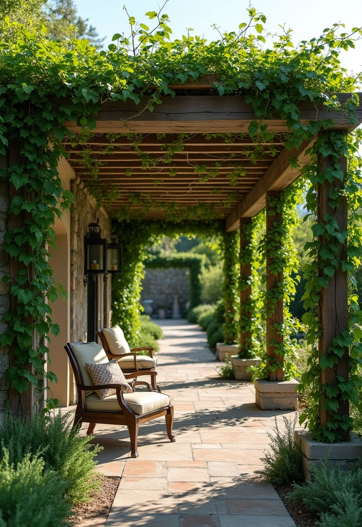30 Mediterranean Garden Design Inspirations for Warm Climates - 14. Sensational Shade Structures
