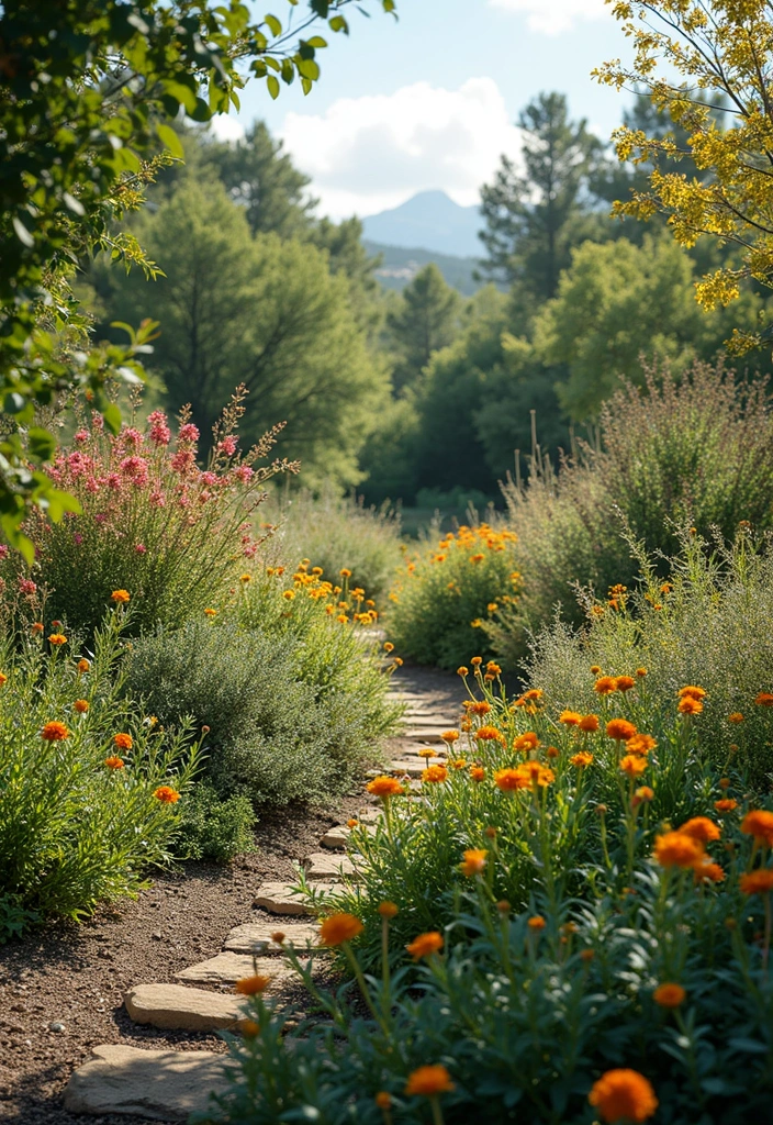 30 Mediterranean Garden Design Inspirations for Warm Climates - 17. Native Plant Landscaping