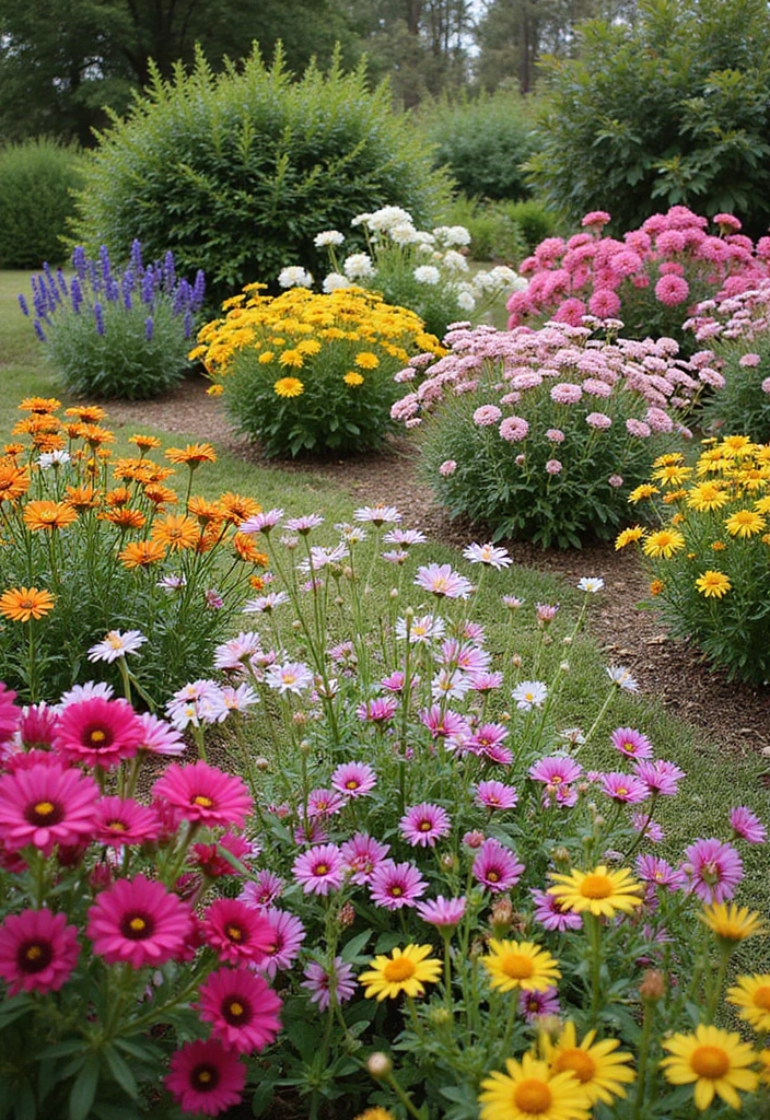 30 Mediterranean Garden Design Inspirations for Warm Climates - 29. Seasonal Planting Strategy