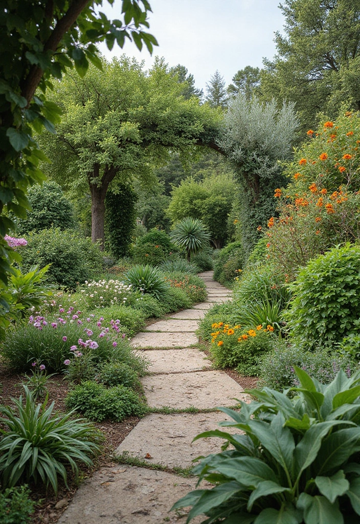 30 Mediterranean Garden Design Inspirations for Warm Climates - 30. Embracing Local Flora