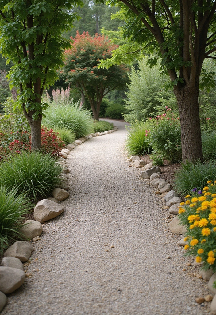 30 Mediterranean Garden Design Inspirations for Warm Climates - 7. Natural Pathways with Gravel
