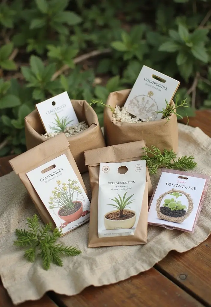 30 Unique Garden Party Ideas to Make Your Event Stand Out - 14. Compostable Party Favors