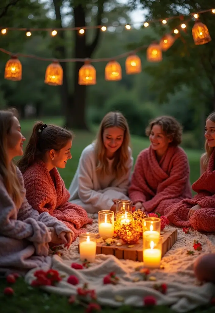 30 Unique Garden Party Ideas to Make Your Event Stand Out - 22. Organic Cotton Blankets for Comfort