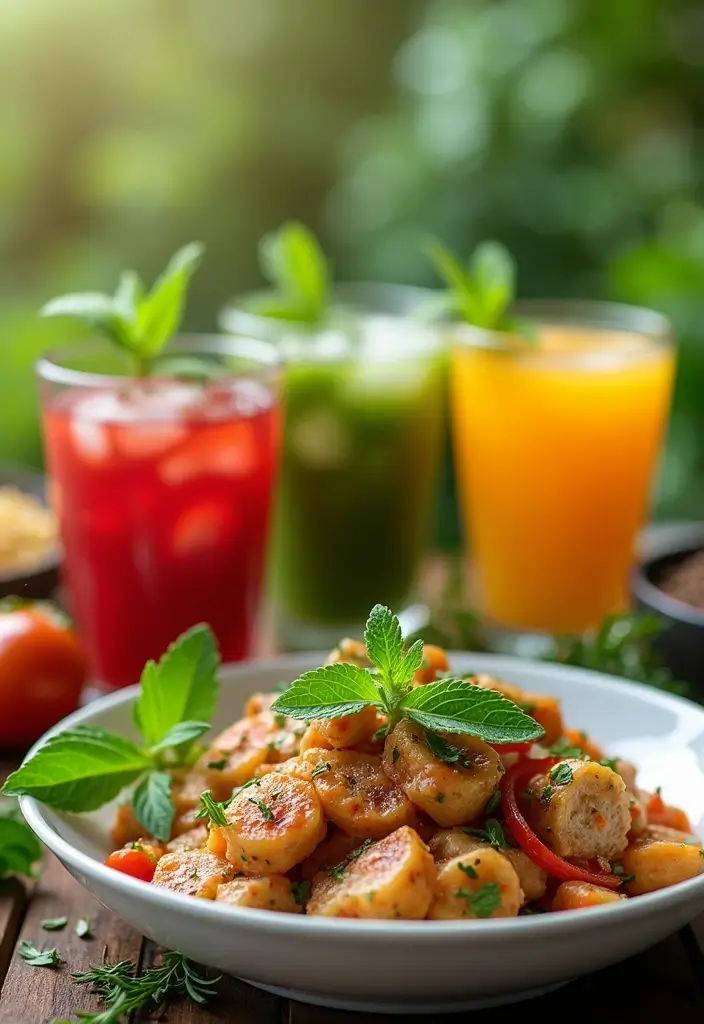 30 Unique Garden Party Ideas to Make Your Event Stand Out - 25. Fresh Herb Garnishes