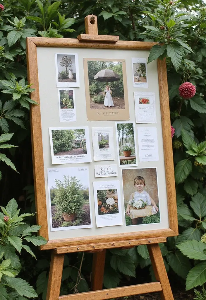 30 Unique Garden Party Ideas to Make Your Event Stand Out - 29. Inspiration Boards for Guests