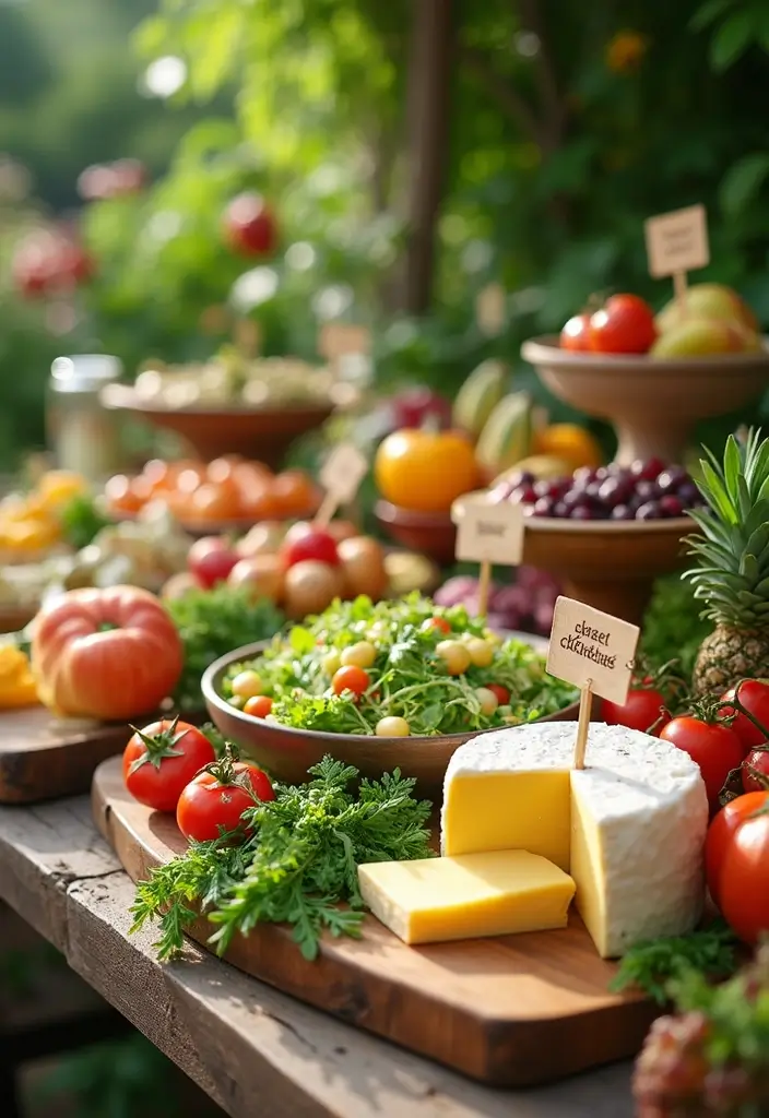 30 Unique Garden Party Ideas to Make Your Event Stand Out - 6. Sustainable Food Stations