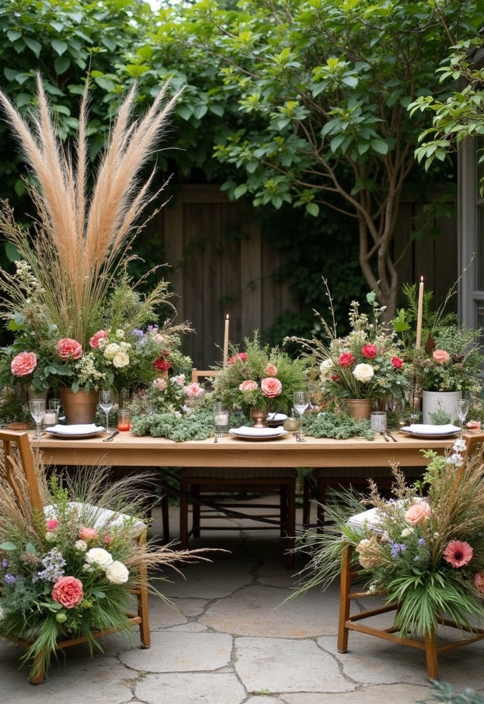 30 Unique Garden Party Ideas to Make Your Event Stand Out - 9. Foraged Decorations