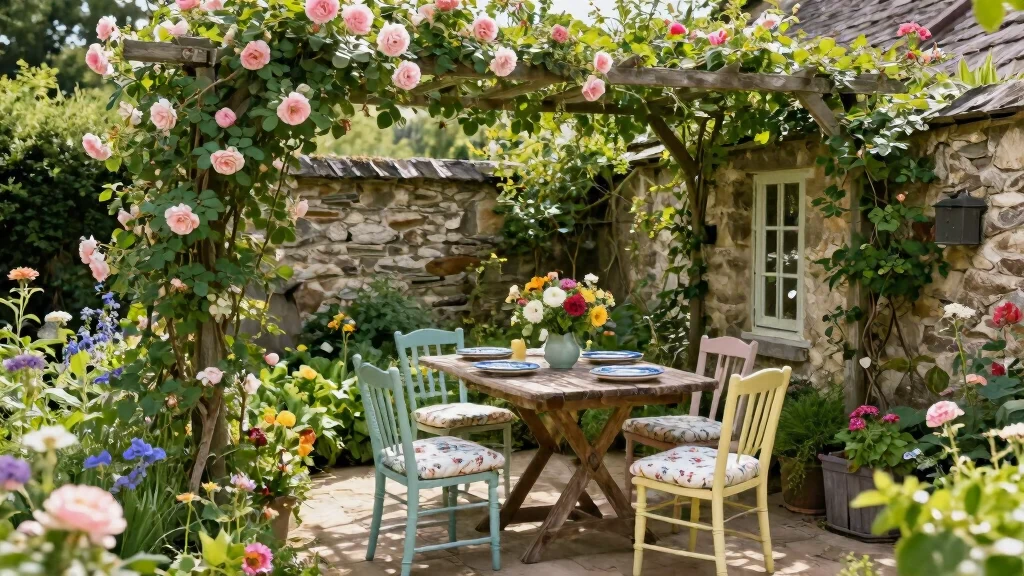 11 Elegant French Cottage Garden Patio Looks for Relaxing Spaces