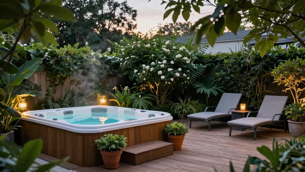 16 Backyard Oasis With Hot Tub Ideas for Relaxation