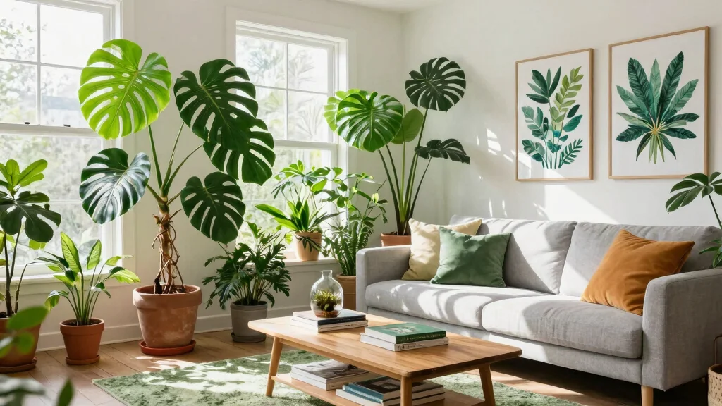 17 Big Plants Indoor Living Rooms for Dramatic Impact