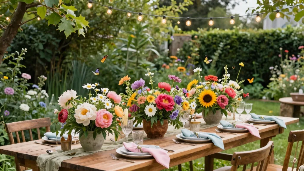 17 Pretty Flower Garden Birthday Party Designs for Bright Days