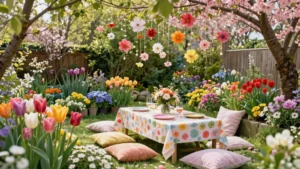 18 Fresh Spring Garden Birthday Party Styles with Blooming Flowers
