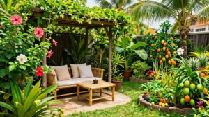 19 Tropical Backyard Landscaping Oasis Ideas