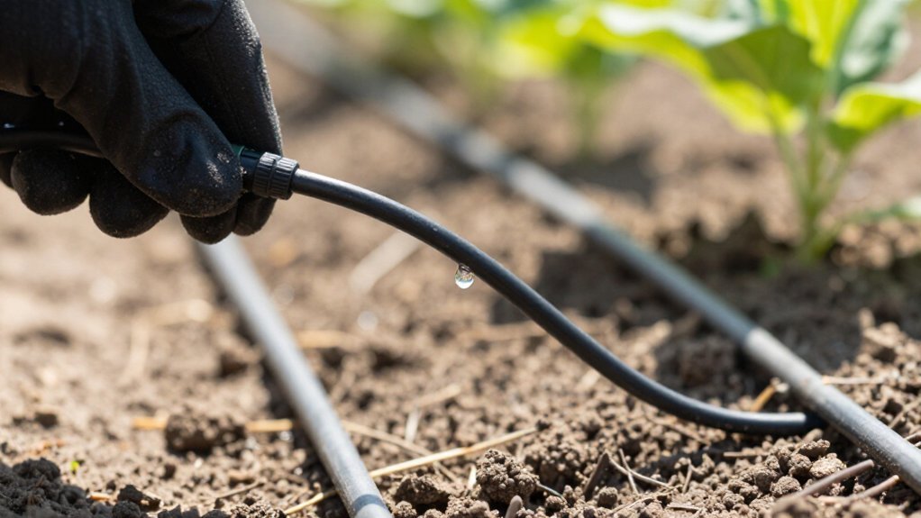 branch lines emitters flush regularly