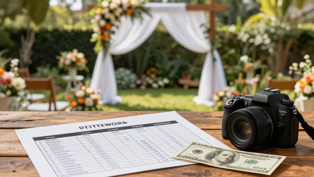 diy backyard wedding cost breakdown