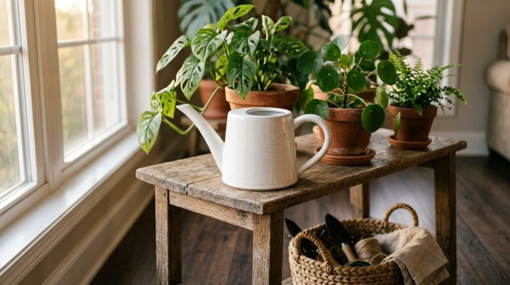 indoor plants water frequency guidance