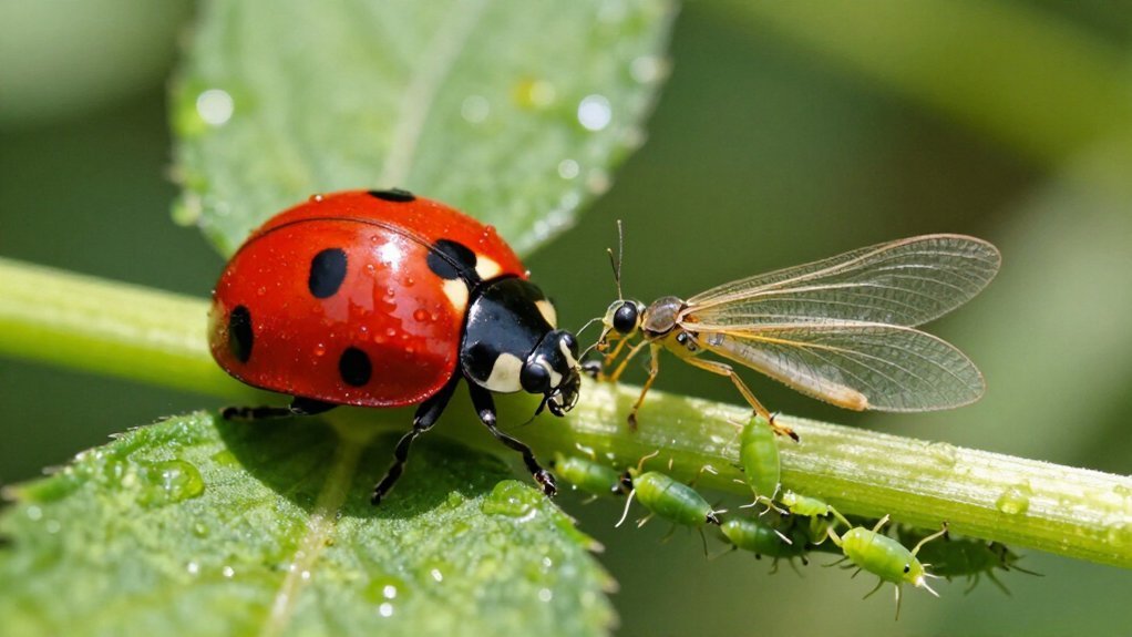 release beneficial insects for aphid control