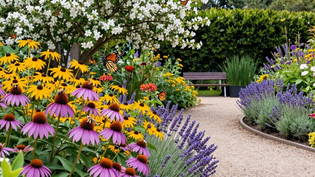 small space to large pollinator layouts