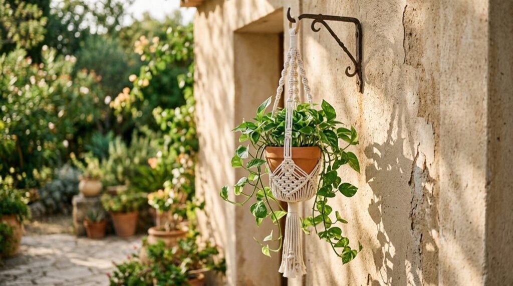 step by step macrame plant hanger