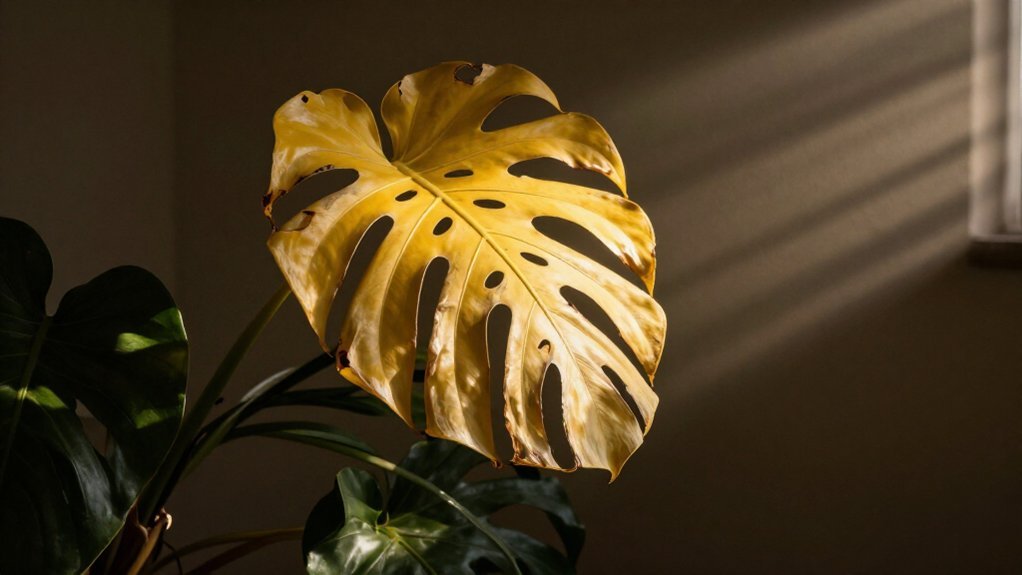 sunlight signals for monstera ficus warnings
