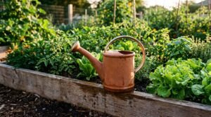weekly water needs for vegetable garden